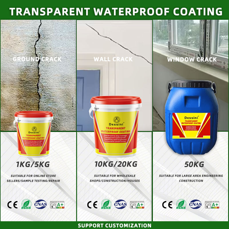 Dessini transparent waterproof coating/waterproof adhesive/Waterproof sealant