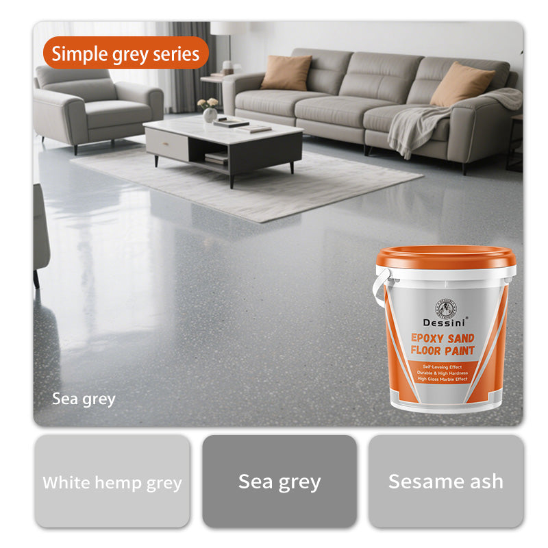 Dessini Epoxy colored sand floor paint